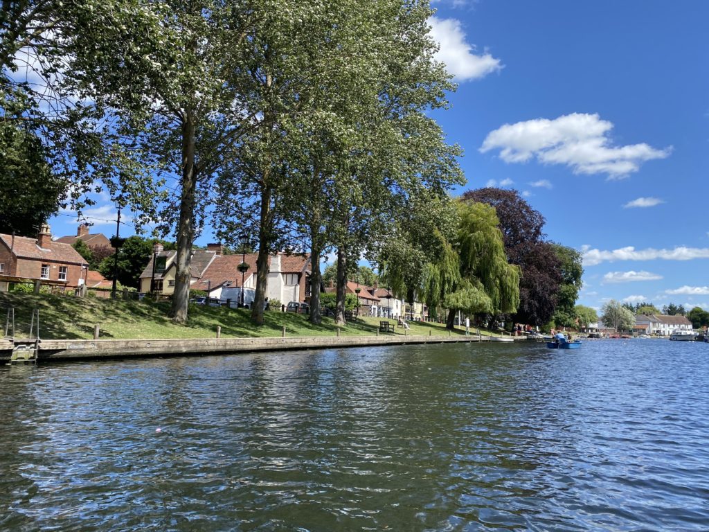 Boating along River Wensum in Norwich