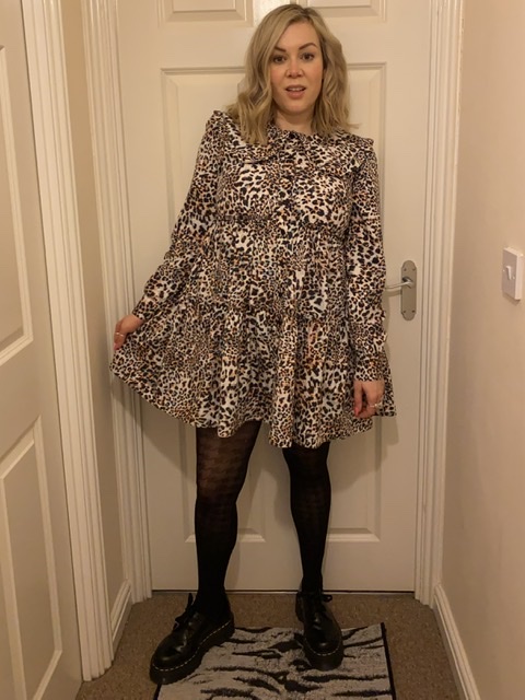 Topshop leopard hot sale print dress